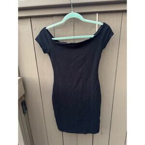 Express Bodycon Off the Shoulder Boatneck Dress